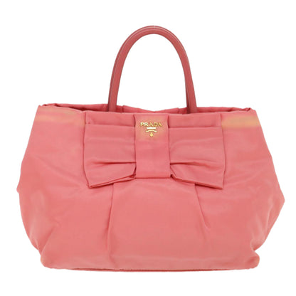 Prada Hand Bag Nylon Pink  40050