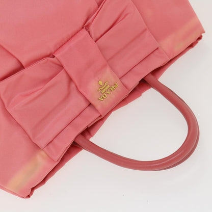 Prada Hand Bag Nylon Pink  40050