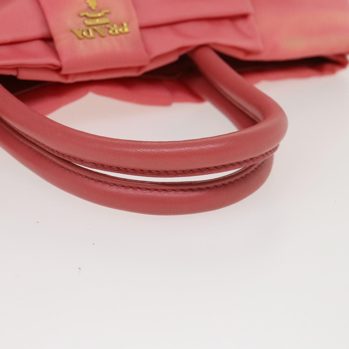 Prada Hand Bag Nylon Pink  40050