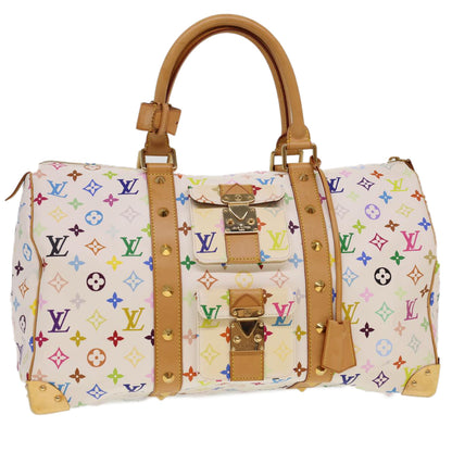 LOUIS VUITTON Monogram Multicolor Keepall 45 Boston Bag M92641 LV 40082A