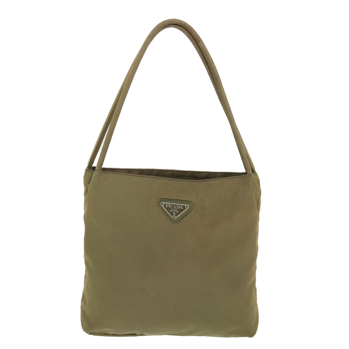 Prada Hand Bag Nylon Khaki  40088