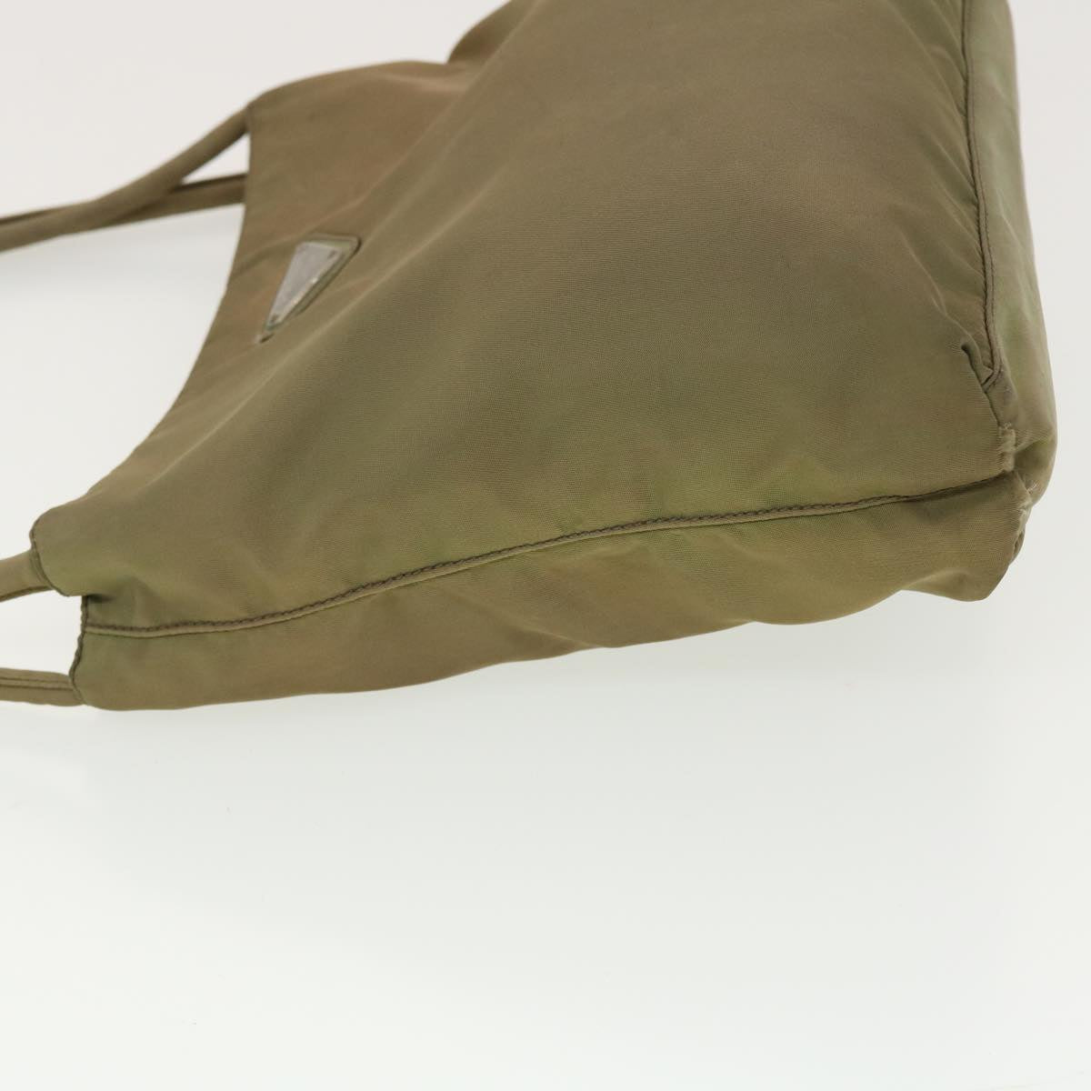 Prada Hand Bag Nylon Khaki  40088