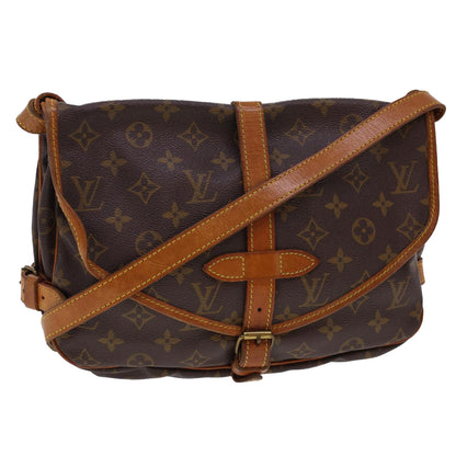 LOUIS VUITTON Monogram Saumur 30 Shoulder Bag M42256 LV 40092