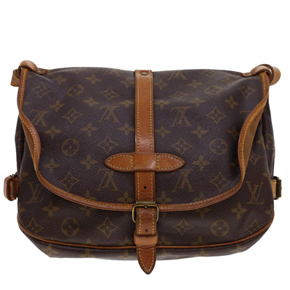 LOUIS VUITTON Monogram Saumur 30 Shoulder Bag M42256 LV 40092