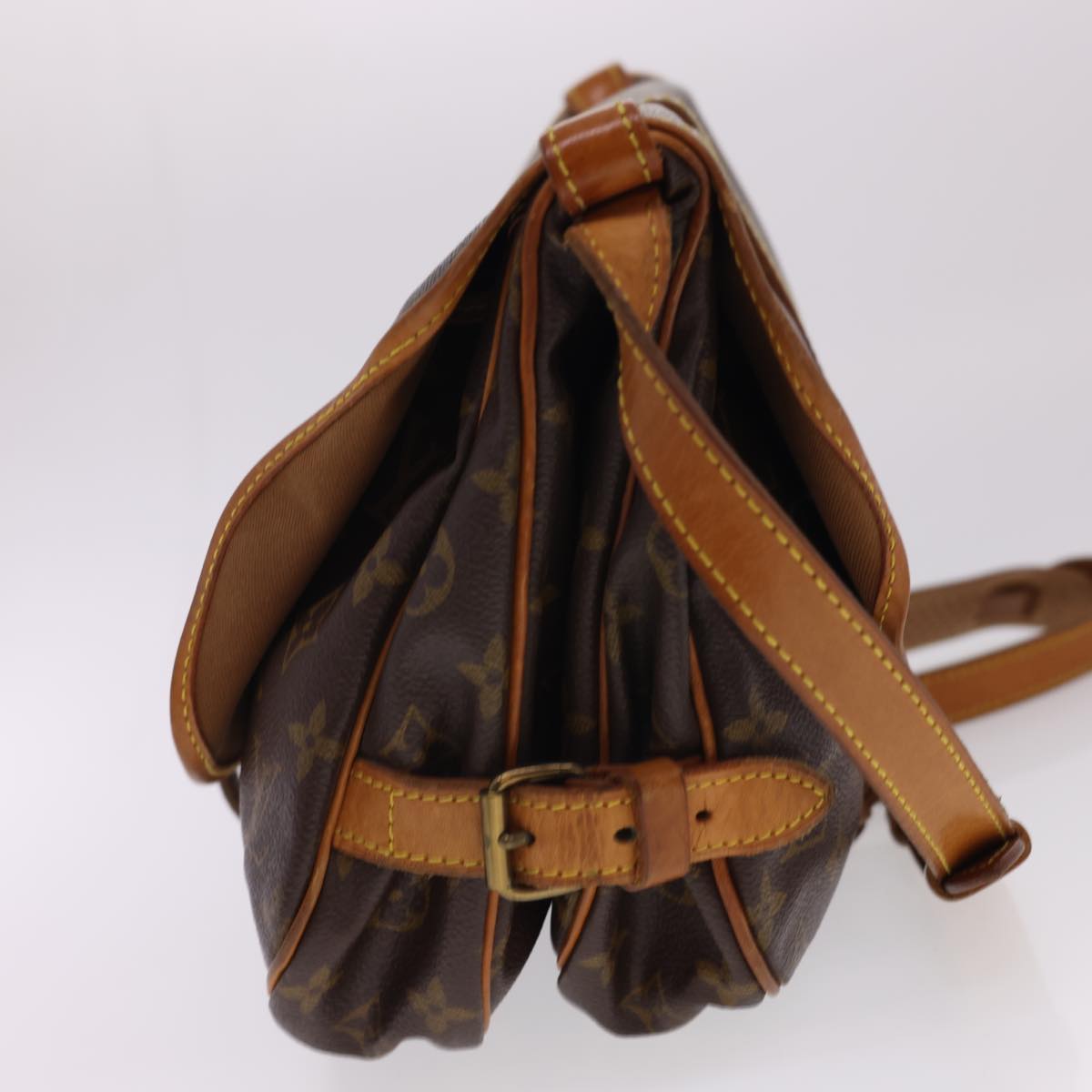 LOUIS VUITTON Monogram Saumur 30 Shoulder Bag M42256 LV 40092