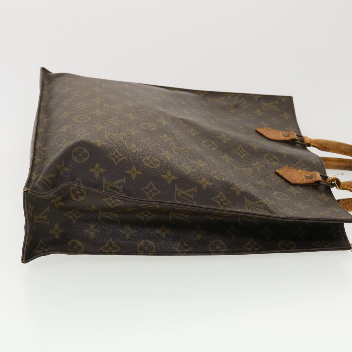 LOUIS VUITTON Monogram Sac Plat Hand Bag M51140 LV 40104