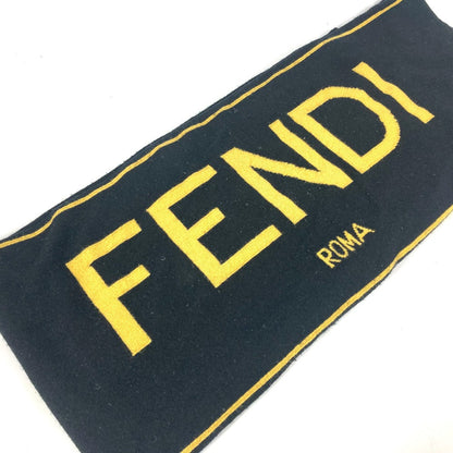 FENDI Scarf wool black logo