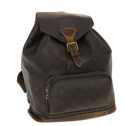 LOUIS VUITTON Monogram Montsouris GM Backpack M51135 LV 40143
