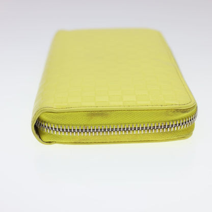 LOUIS VUITTON Damier Facet Zippy Wallet Long Wallet Yellow M94401 LV 40171