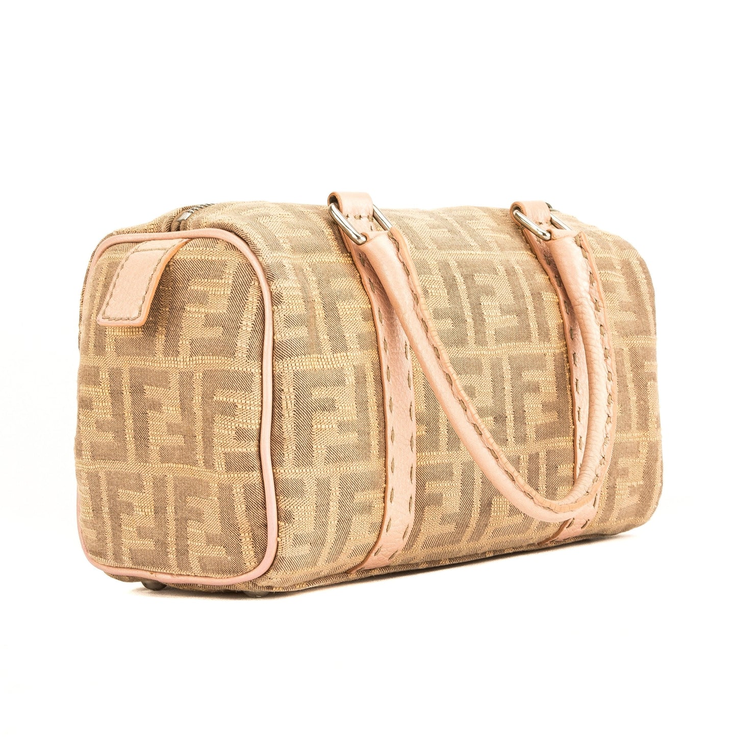 Fendi Pink Selleria Zucca Mini Boston (4018015)