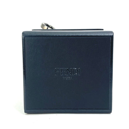 FENDI key ring 7AR894 leather black Mini box MINIBOX Women