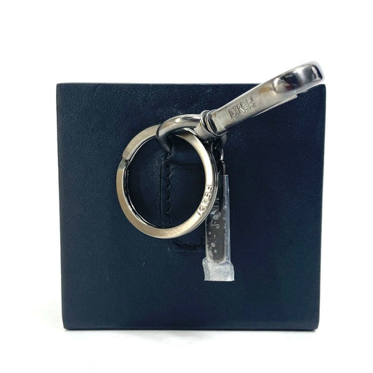 FENDI key ring 7AR894 leather black Mini box MINIBOX Women