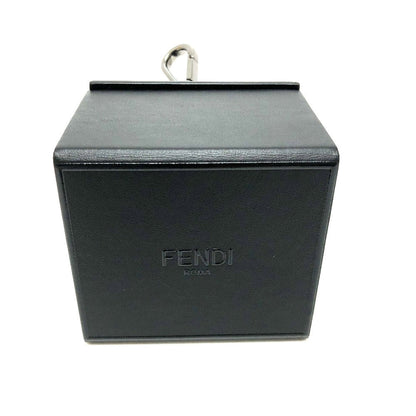 FENDI key ring 7AR894 leather black logo/accessories mini box Women