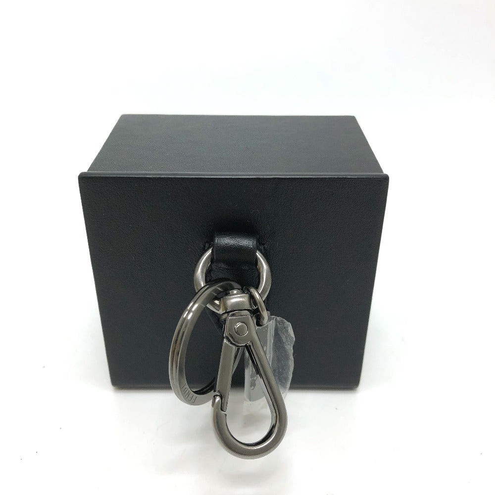 FENDI key ring 7AR894 leather black logo/accessories mini box Women