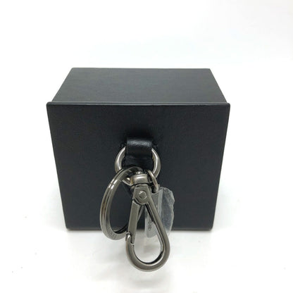 FENDI key ring 7AR894 leather black logo/accessories mini box Women