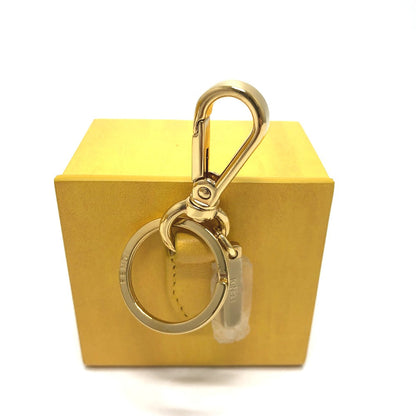 FENDI key ring 7AR894 leather yellow logo/accessories mini box Women
