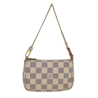 LOUIS VUITTON Damier Azur Mini Pochette Accessoires Pouch N58010 LV 40214