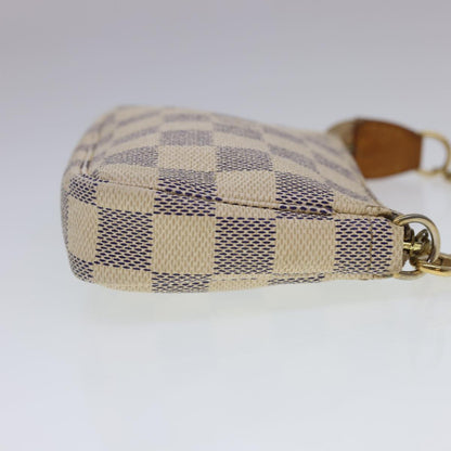 LOUIS VUITTON Damier Azur Mini Pochette Accessoires Pouch N58010 LV 40214