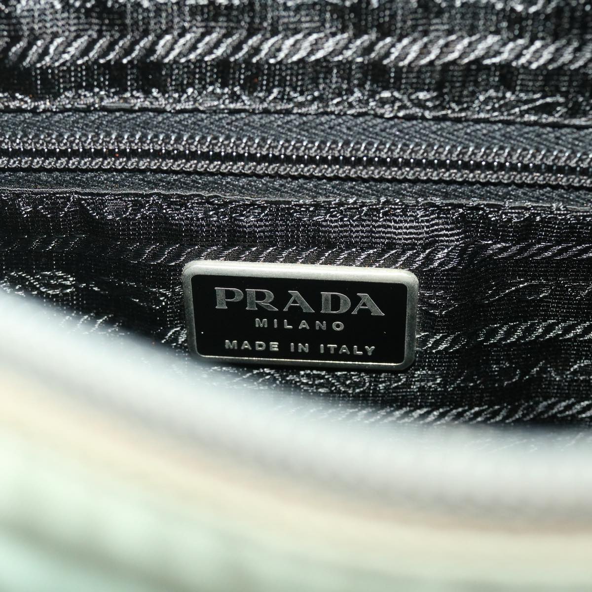 Prada Shoulder Bag Nylon Gray  40250