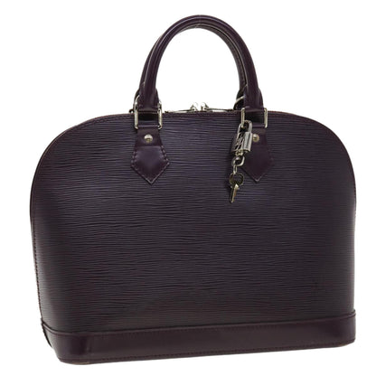 LOUIS VUITTON Epi Alma Hand Bag Purple Cassis M5280K LV 40259