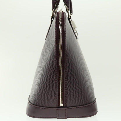 LOUIS VUITTON Epi Alma Hand Bag Purple Cassis M5280K LV 40259