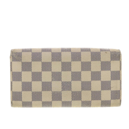 LOUIS VUITTON Damier Azur Portefeuille Sarah Long Wallet N63208 LV 40267