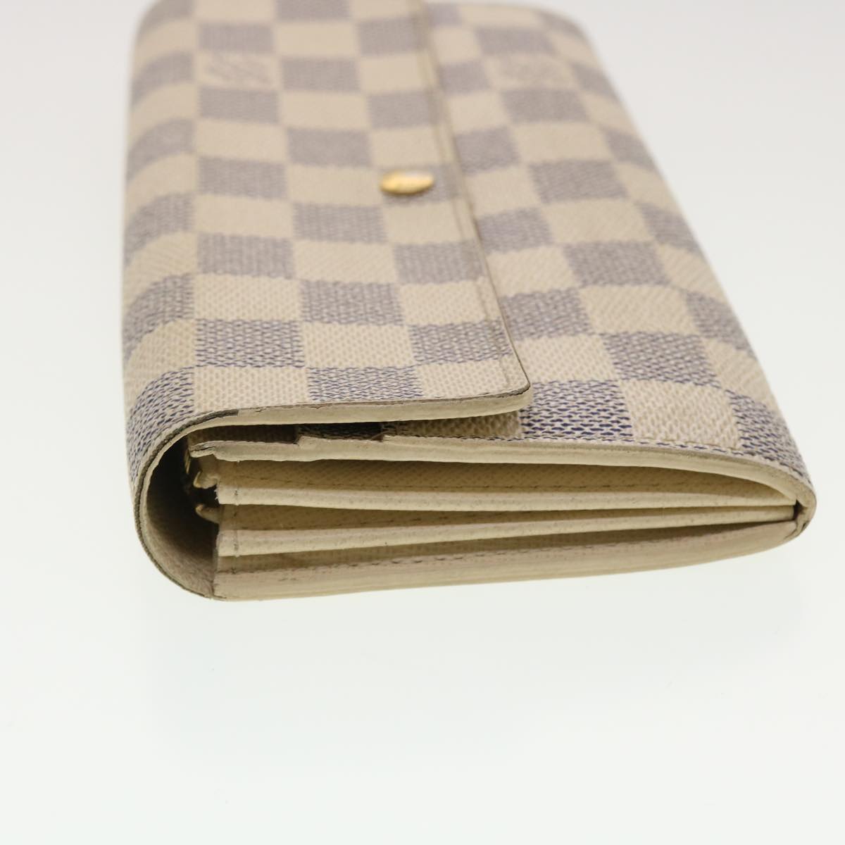 LOUIS VUITTON Damier Azur Portefeuille Sarah Long Wallet N63208 LV 40267
