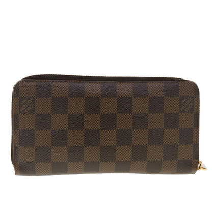 LOUIS VUITTON Damier Ebene Zippy Wallet Long Wallet N63004 LV 40268