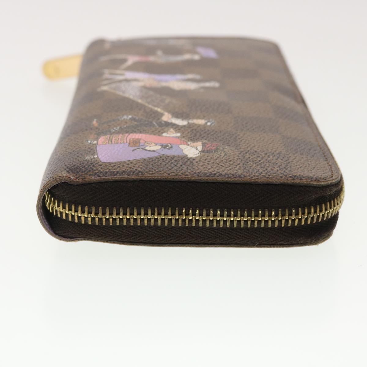 LOUIS VUITTON Damier Ebene Zippy Wallet Long Wallet N63004 LV 40268