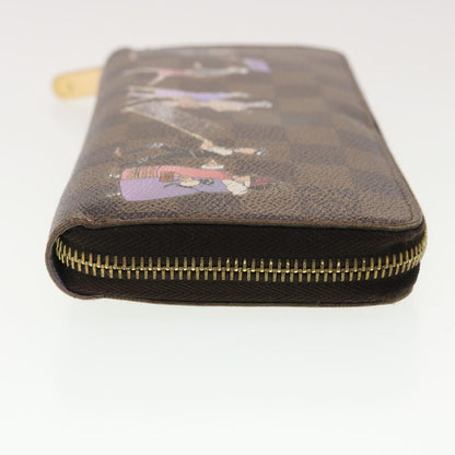 LOUIS VUITTON Damier Ebene Zippy Wallet Long Wallet N63004 LV 40268
