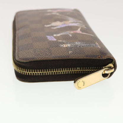 LOUIS VUITTON Damier Ebene Zippy Wallet Long Wallet N63004 LV 40268