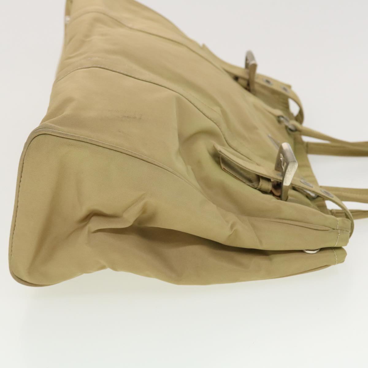 Prada Shoulder Bag Nylon Khaki  40277