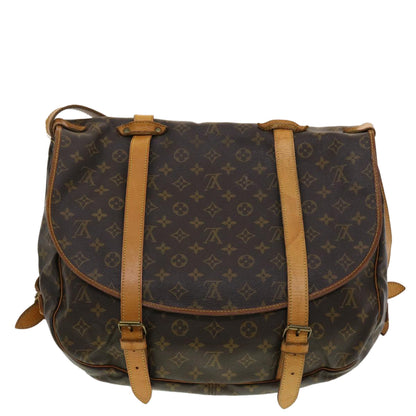 LOUIS VUITTON Monogram Saumur 43 Shoulder Bag M42252 LV 40297