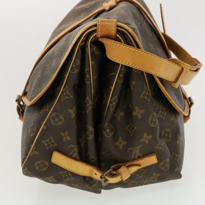 LOUIS VUITTON Monogram Saumur 35 Shoulder Bag M42254 LV 40298