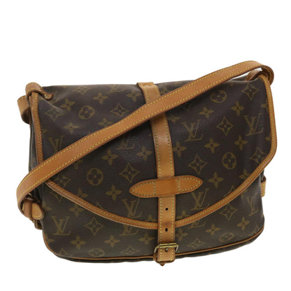 LOUIS VUITTON Monogram Saumur 30 Shoulder Bag M42256 LV 40300