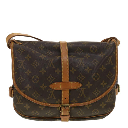LOUIS VUITTON Monogram Saumur 30 Shoulder Bag M42256 LV 40300