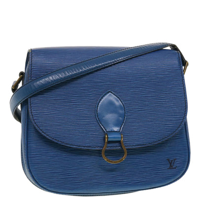 LOUIS VUITTON Epi Saint Cloud GM Shoulder Bag Blue M52195 LV 40302