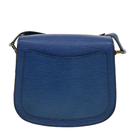 LOUIS VUITTON Epi Saint Cloud GM Shoulder Bag Blue M52195 LV 40302