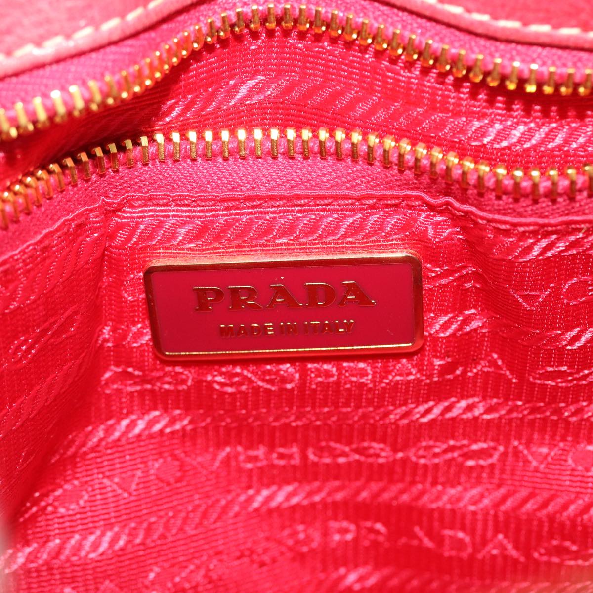 Prada Hand Bag Nylon 2way Pink  40325