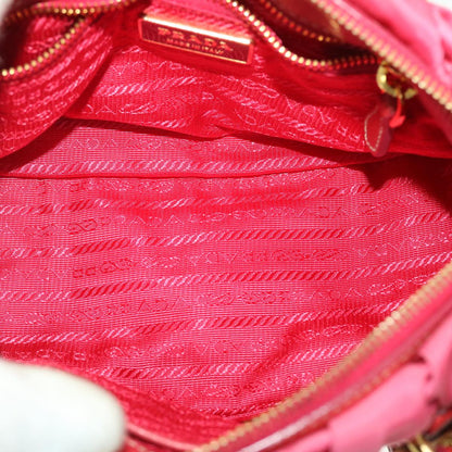 Prada Hand Bag Nylon 2way Pink  40325