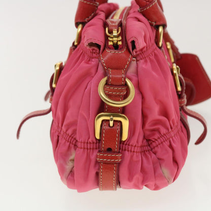 Prada Hand Bag Nylon 2way Pink  40325