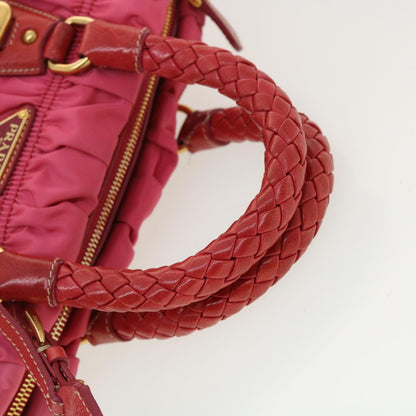 Prada Hand Bag Nylon 2way Pink  40325