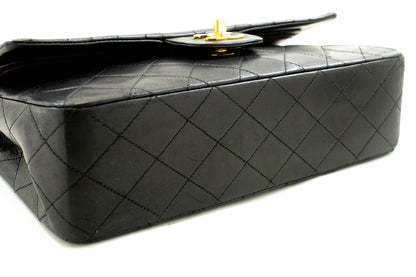 Chanel Classic Double New " Chain Shoulder Bag Black Lambskin