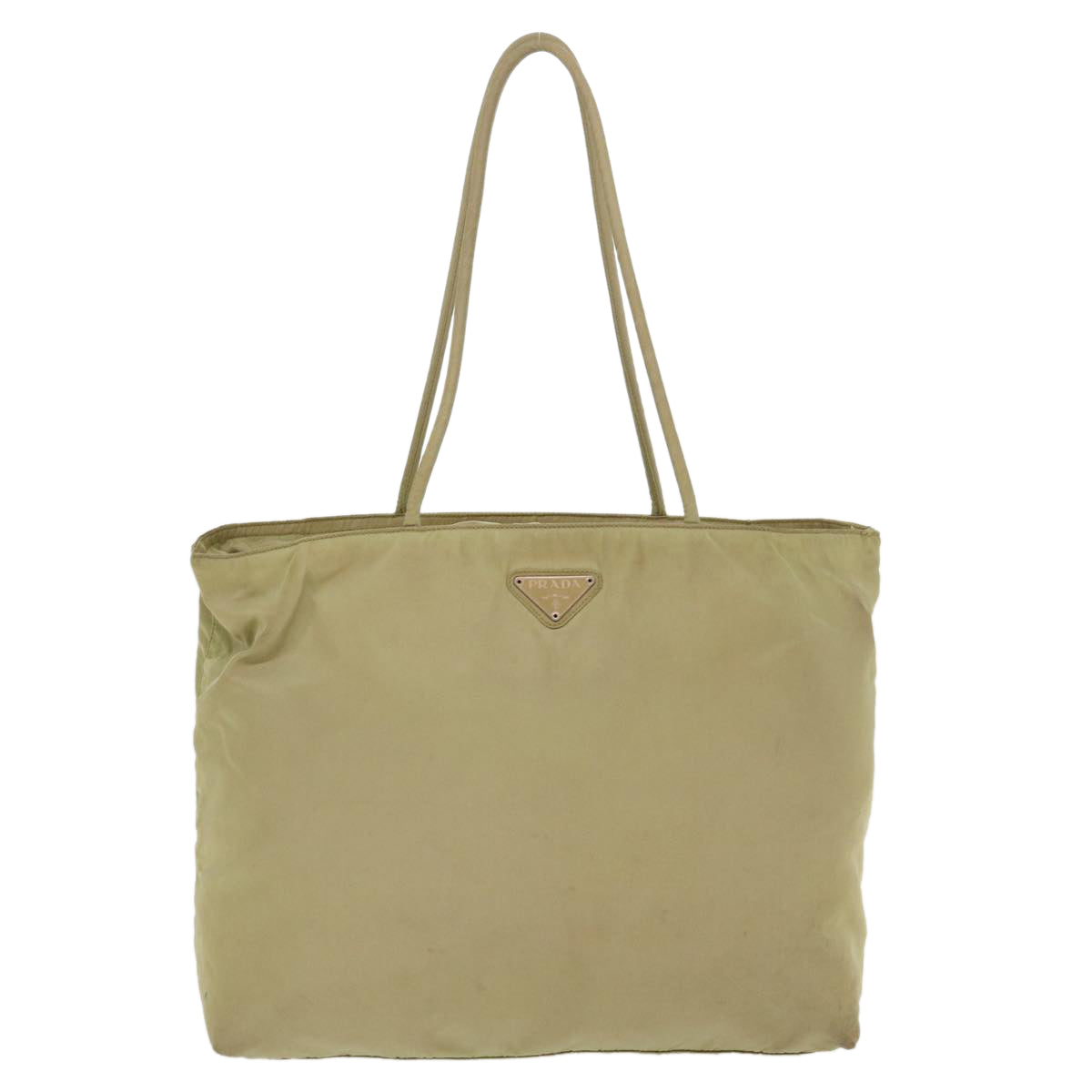 Prada Shoulder Bag Nylon Khaki  40350