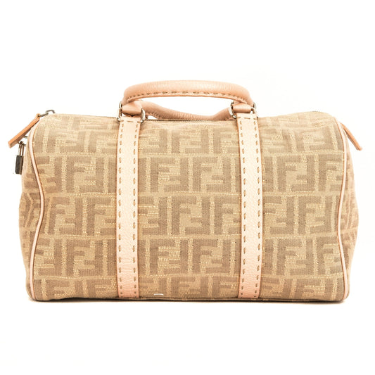 Fendi Pink Selleria Zucca Medium Boston (4035001)