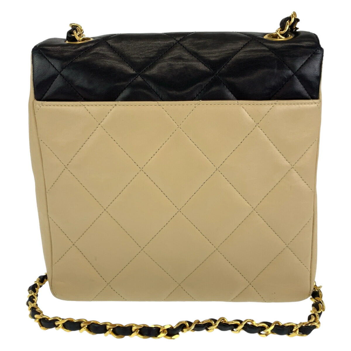 Chanel Vintage Lambskin Matelasse Turnlock Crossbody