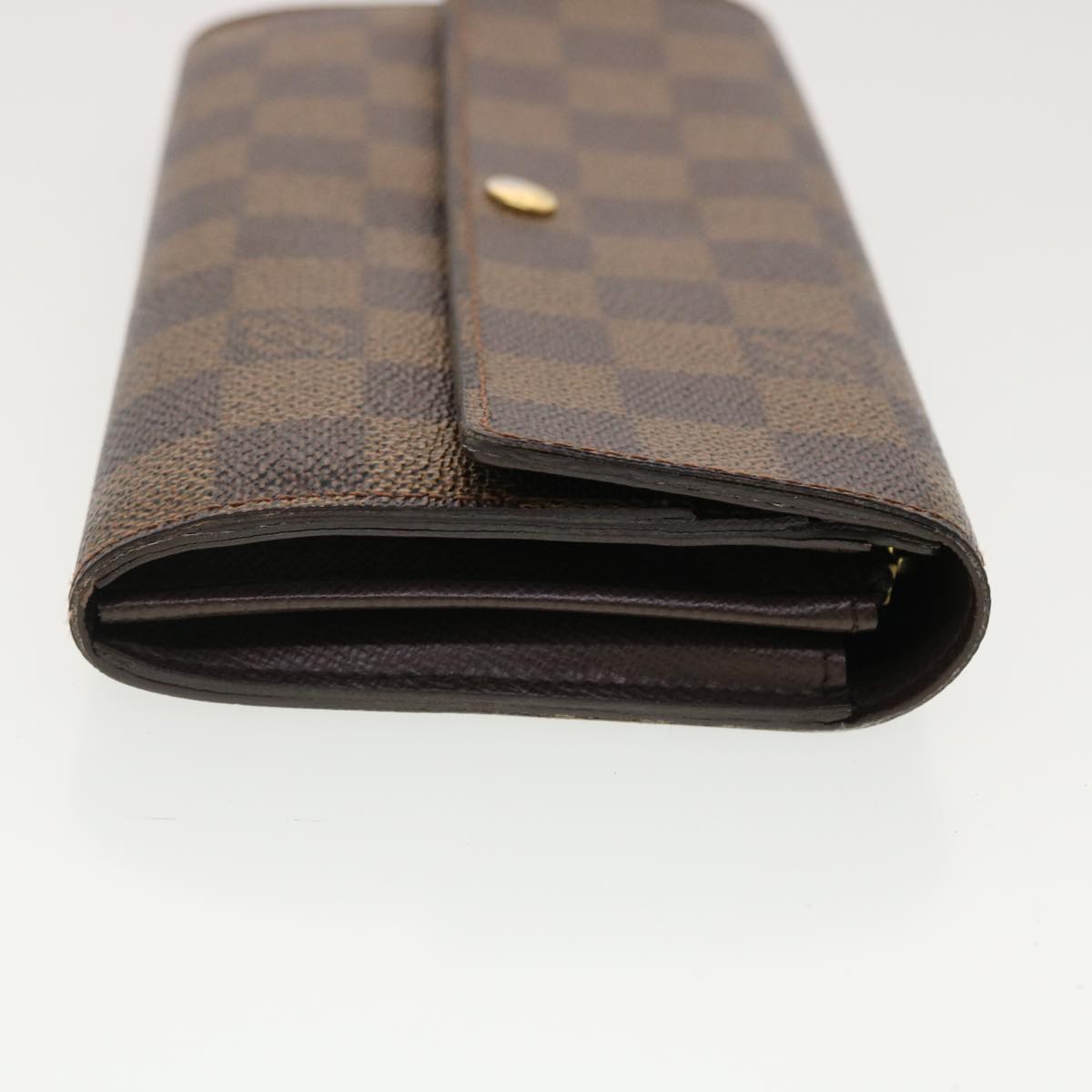 LOUIS VUITTON Damier Ebene Portefeuille Sarah Long Wallet N61734 LV 40389