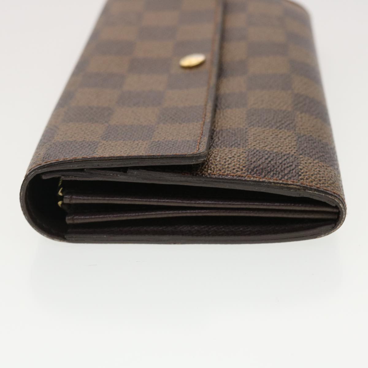 LOUIS VUITTON Damier Ebene Portefeuille Sarah Long Wallet N61734 LV 40389