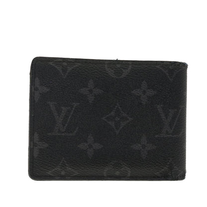LOUIS VUITTON Monogram Eclipse Portefeuille Multipull Billfold M61695 LV 40397