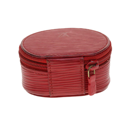 LOUIS VUITTON Epi Ecrin Bijoux 8 Jewelry Box Red M48227 LV 40399